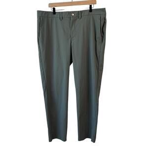 CRZ Yoga Pants Mens 40 X‎ 30 Green Gray Chino Performance Pockets Casual Golfing